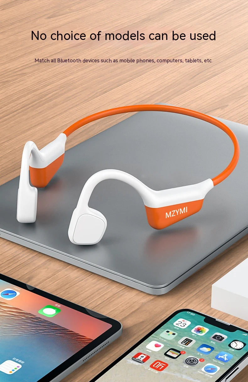 MZYMI A20 Bone Conduction Neckband Wireless Earphones Mijia Bluetooth Headphones Sports Over Ear Headset With Mic Stereo Earbud