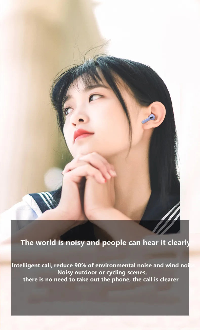 Original Air Pro 6 TWS Wireless Headphones Fone Bluetooth Earphones Mic Pods InEar Earpods Pro6 sport Headset For Xiaomi