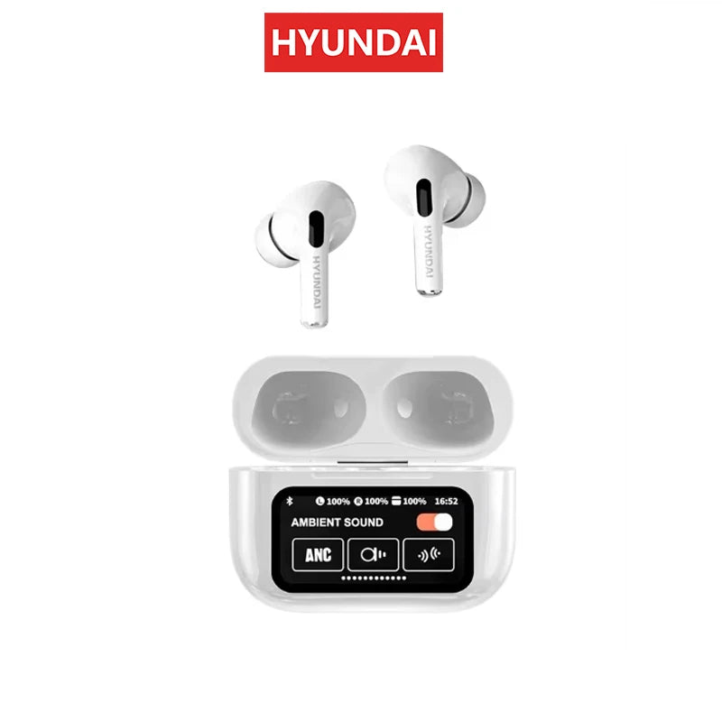 Choice HYUNDAI HY-Y11 Bluetooth Earphones LED A6 Screen Wireless Earbuds TWS ANC In Ear Sports Headphones with Mic Xiaomi Lenovo