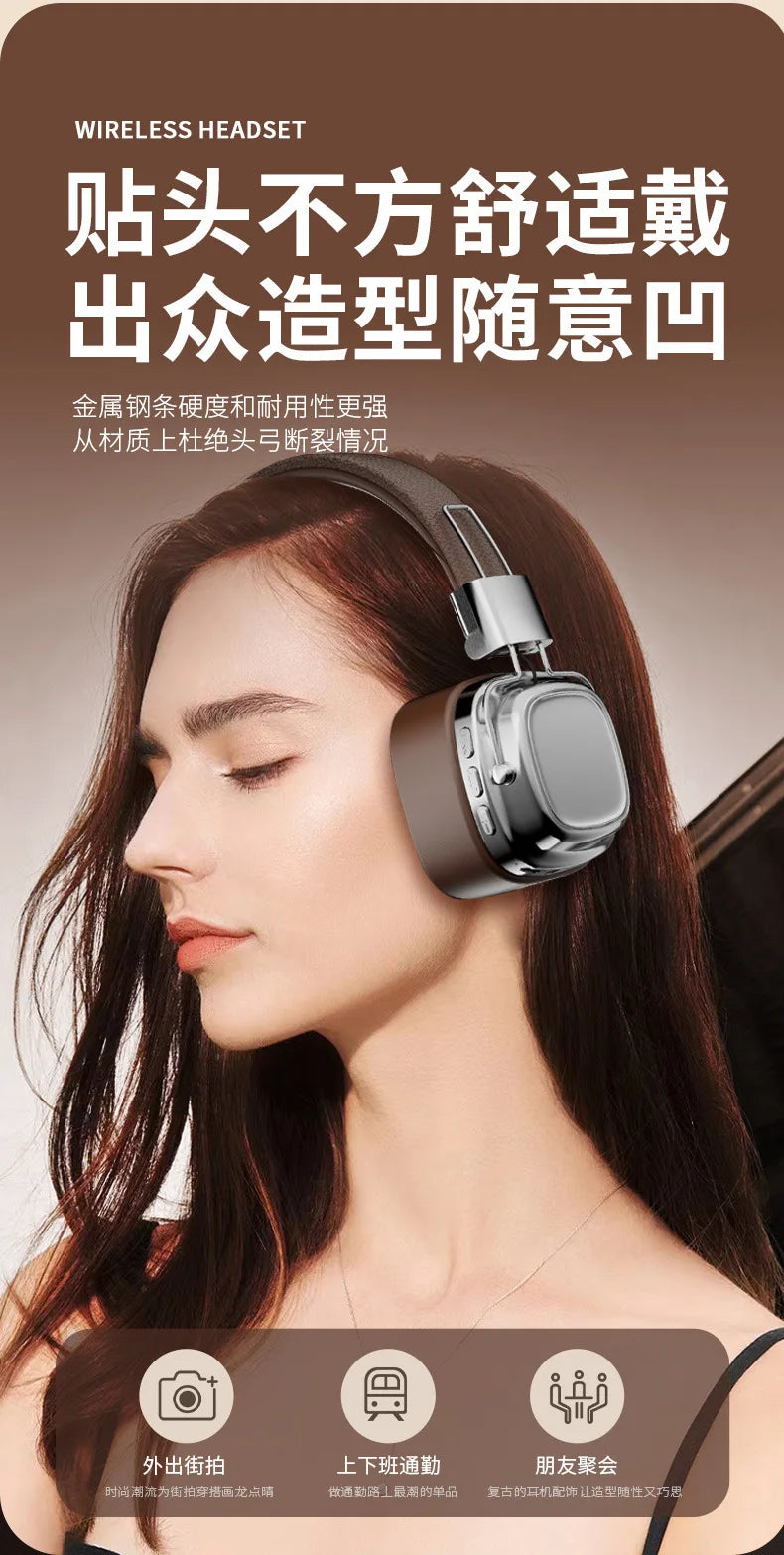 Original XIAOMI Bluetooth Wireless Headphones CR-8 Retro TWS Earphone For Samsung iPhone HIFI Game Headset With Mic Earbuds