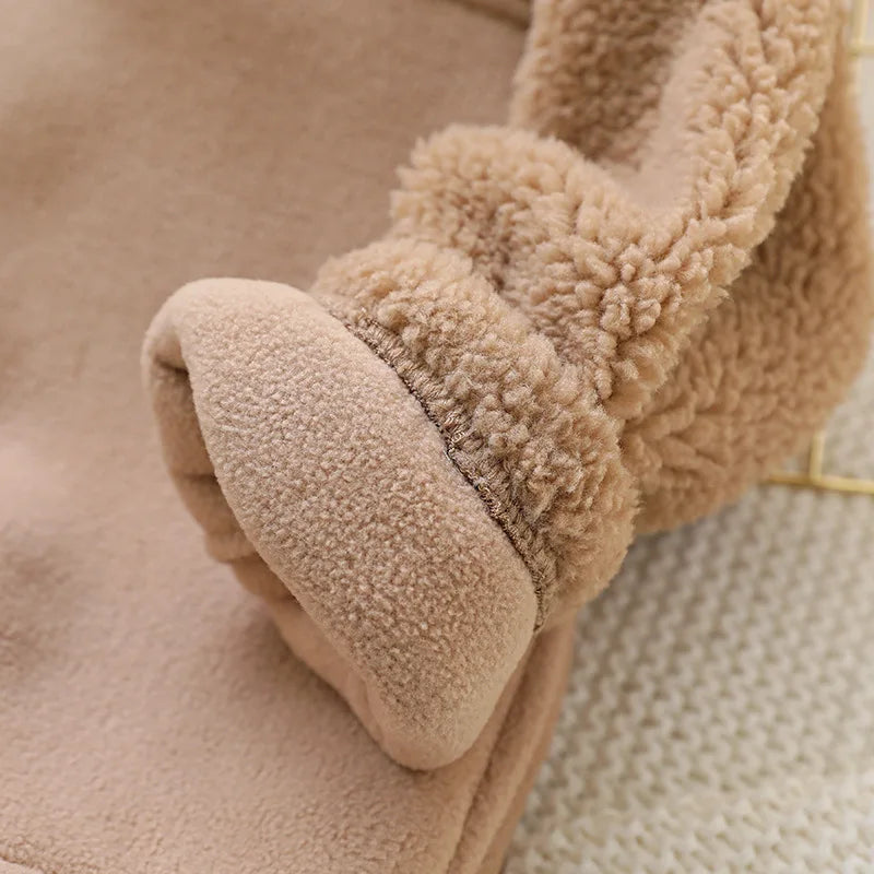 IYEAL Children's Jacket Coat Autumn Winter Warm Fleece Outerwear Boys Clothing Fleece Thickened Boy Clothes 4 8 to 10 years