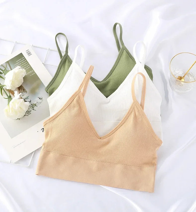 Seamless Women Push Up Bra Beautiful Back Bras Fitness Tops Brassiere Bralette Female Tube Top Underwear Bralet with Chest Pad