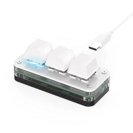 Macropad Macro Programming Keyboard RGB Mini Hot Swap Gaming Custom Knob Keypads Red Switch 3 Keys Knob For Photoshop Multimedia