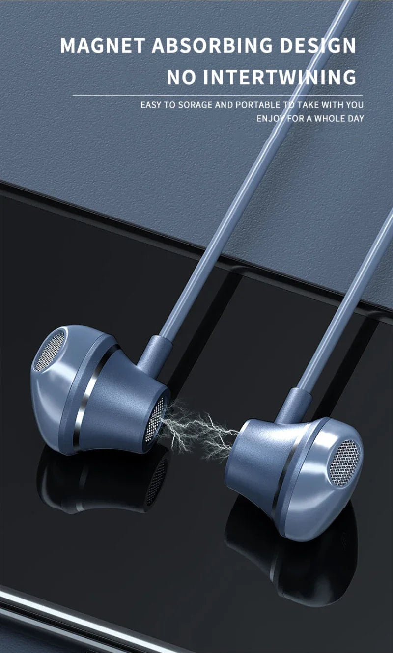 EARDECO 120 Hour Bluetooth Headphone Stereo Bass Wireless Headphones Neckband Earphones Power Flashlight Display Neck Headset
