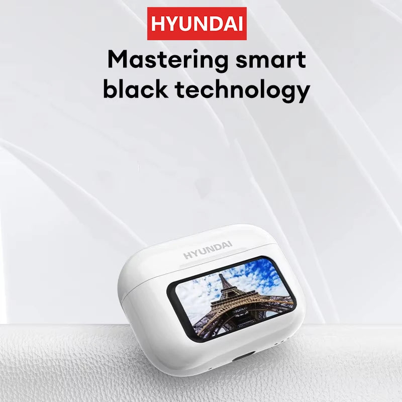 Choice HYUNDAI HY-Y11 Bluetooth Earphones LED A6 Screen Wireless Earbuds TWS ANC In Ear Sports Headphones with Mic Xiaomi Lenovo