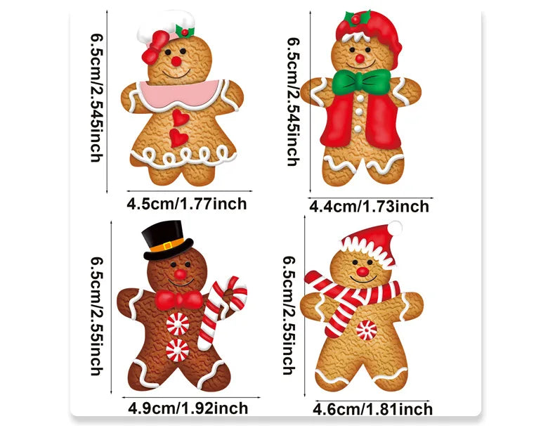9/12pcs Christmas Dwarf Wooden Pendant Christmas Tree Hanging Ornaments New Year 2024 Christmas Gift Decorations Noel Home Decor