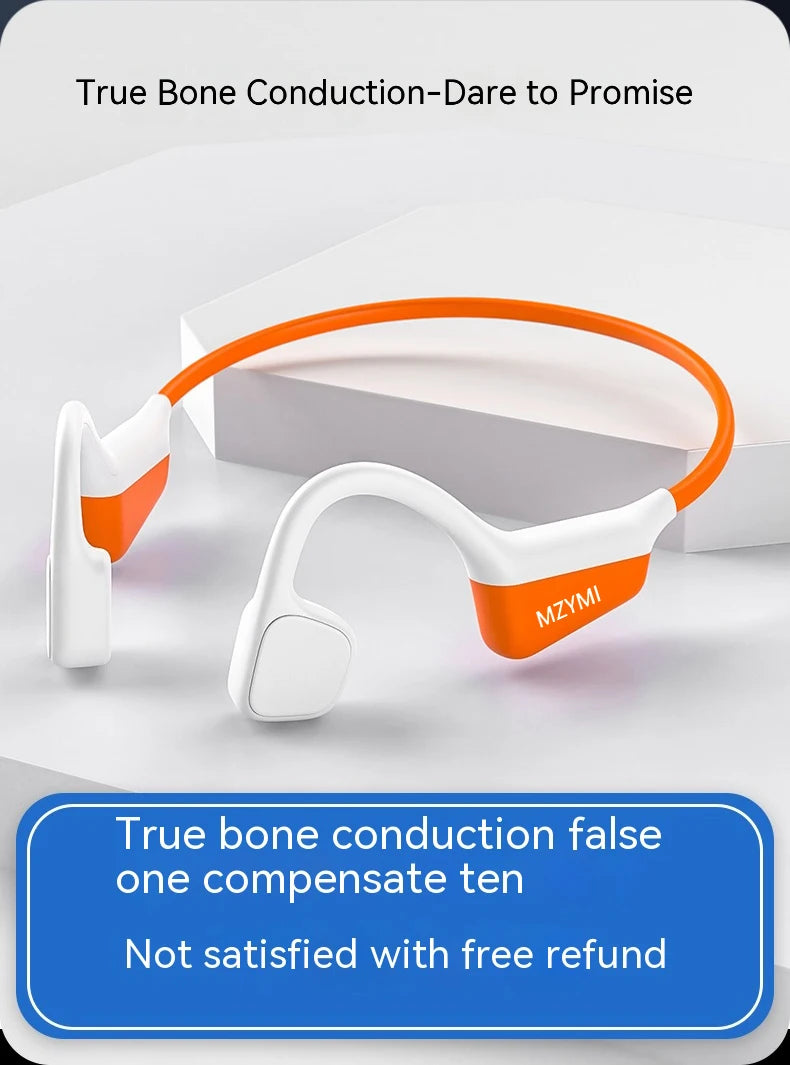 MZYMI A20 Bone Conduction Neckband Wireless Earphones Mijia Bluetooth Headphones Sports Over Ear Headset With Mic Stereo Earbud