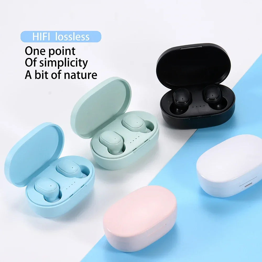 A6S TWS Bluetooth Wireless Headphones Wireless Earbuds 5.0 TWS Earphone Noise Cancelling Mic for Xiaomi iPhone Huawei Samsung