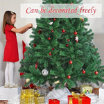 6ft/1.8m Christmas Tree Traditional Artificial Green Xmas Tree 850 Tips With Metal Stand For Home & Office - Perfect For Holiday Parties, Mall Displays, And Hotel Decorations, No Power Needed, Green Pine Design