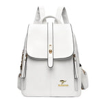 Luxury Women Leather Backpacks for Girls Sac a Dos Casual Daypack Black Vintage Backpack School Bags for Girls Mochila Rucksack