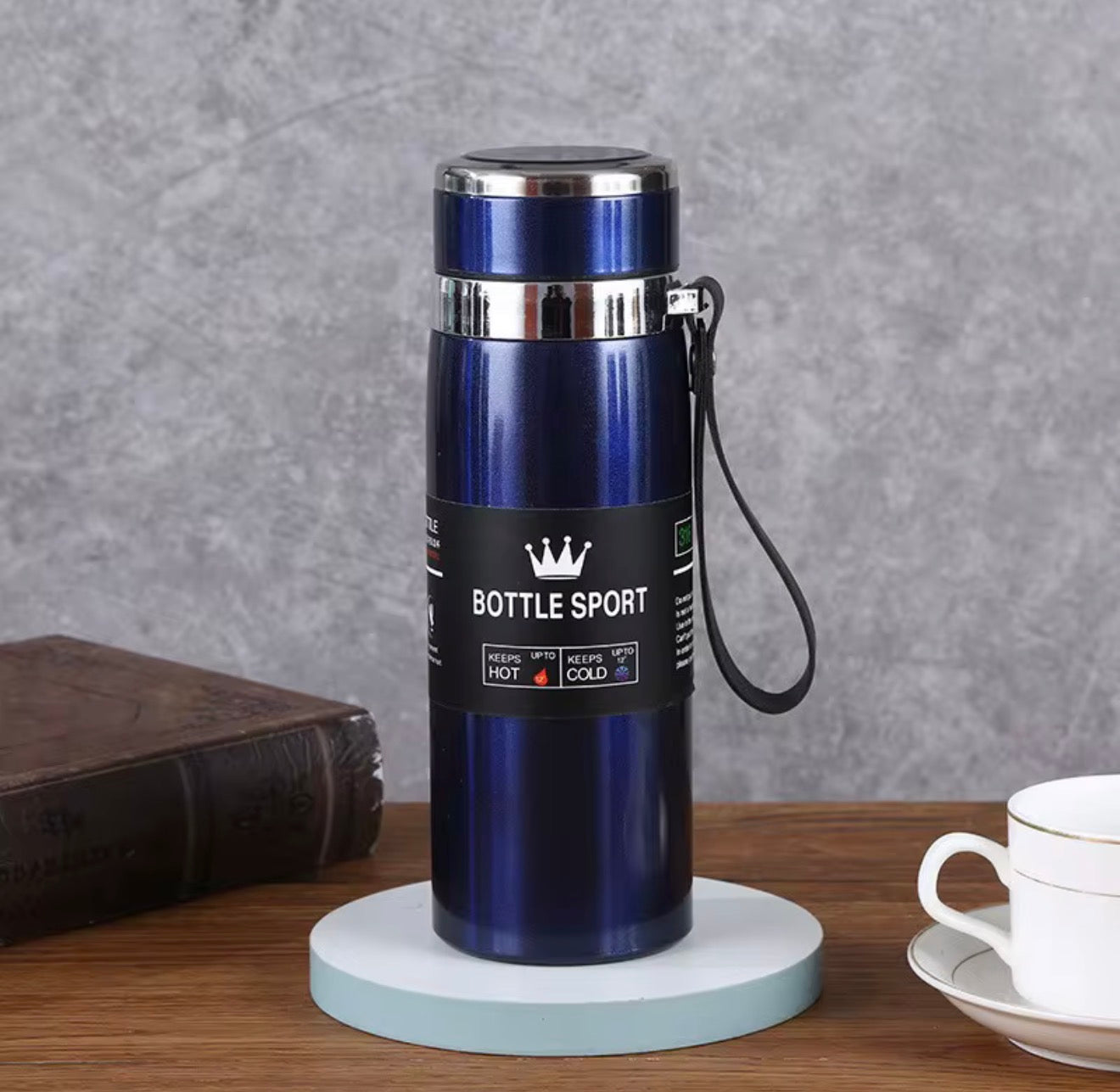 1L Thermal Water Bottle – Stainless Steel Vacuum Flask, Hot & Cold Insulated Thermos Bottle for Water, Tea & Coffee