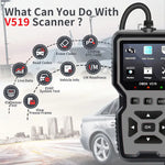 Professional OBDII/EOBD Car Diagnostic Scanner Tool – High-End Code Reader with Battery Tester, I/M Readiness Check & Fault Code Remover – Compatible with All OBD II Protocol Cars Since 1996, No Battery Required