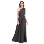Womens Sexy Convertible Multi Way Wrap Transformer Solid Cocktail Off Shoulder Wedding Bridesmaid Evening Long Maxi Dress Floor Length Bandage Pageant Prom Ball Gowns