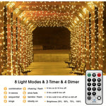 100M Long Lights Outdoor Fairy Lights Plug in, 800LED String Lights Indoor for Room, Diamond LED Shape Garden Tree Lights with Remote Timer, 10M Lead Wire