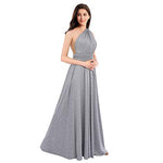 Womens Sexy Convertible Multi Way Wrap Transformer Solid Cocktail Off Shoulder Wedding Bridesmaid Evening Long Maxi Dress Floor Length Bandage Pageant Prom Ball Gowns