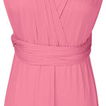 Womens Sexy Convertible Multi Way Wrap Transformer Solid Cocktail Off Shoulder Wedding Bridesmaid Evening Long Maxi Dress Floor Length Bandage Pageant Prom Ball Gowns