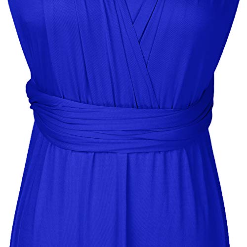 Womens Sexy Convertible Multi Way Wrap Transformer Solid Cocktail Off Shoulder Wedding Bridesmaid Evening Long Maxi Dress Floor Length Bandage Pageant Prom Ball Gowns