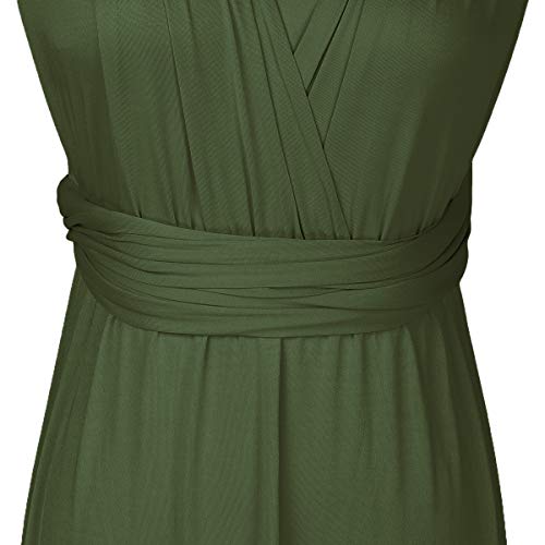 Womens Sexy Convertible Multi Way Wrap Transformer Solid Cocktail Off Shoulder Wedding Bridesmaid Evening Long Maxi Dress Floor Length Bandage Pageant Prom Ball Gowns