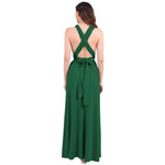 Womens Sexy Convertible Multi Way Wrap Transformer Solid Cocktail Off Shoulder Wedding Bridesmaid Evening Long Maxi Dress Floor Length Bandage Pageant Prom Ball Gowns