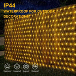 6X2m Large Net Fairy String Lights for Bushes Plug in, 300LEDs Outdoor Net Lights Mesh Lights Garden Tree Lights,, Connectable, with Remote Timer for Xmas Yard