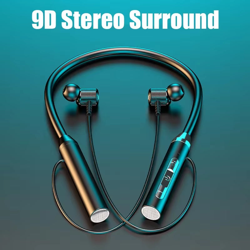 Wireless Headset Bluetooth Headset Hearing Aid Magnetic Extra Long Standby Neck Strap Suspension Sports Headset with Microphone