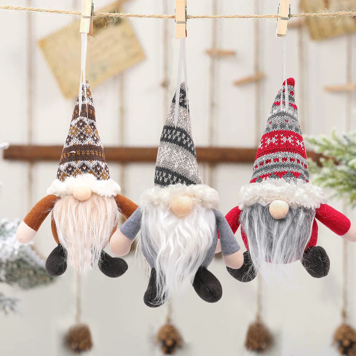 Christmas Gnomes Elf Doll Christmas Decorations 2024 Christmas Ornaments Home Decoration Xmas Gifts Navidad Natal New Year 2025