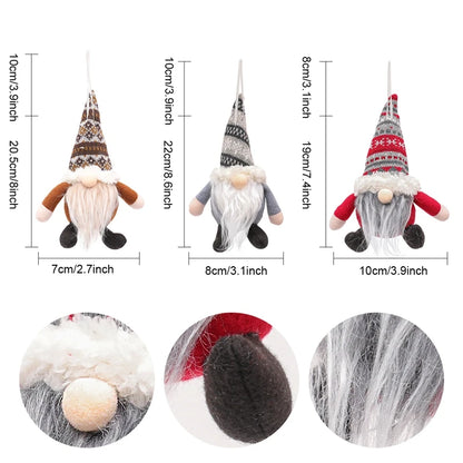 Christmas Gnomes Elf Doll Christmas Decorations 2024 Christmas Ornaments Home Decoration Xmas Gifts Navidad Natal New Year 2025