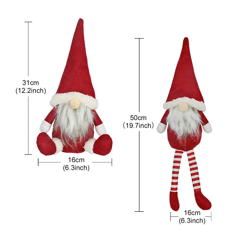 Christmas Gnomes Elf Doll Christmas Decorations 2024 Christmas Ornaments Home Decoration Xmas Gifts Navidad Natal New Year 2025