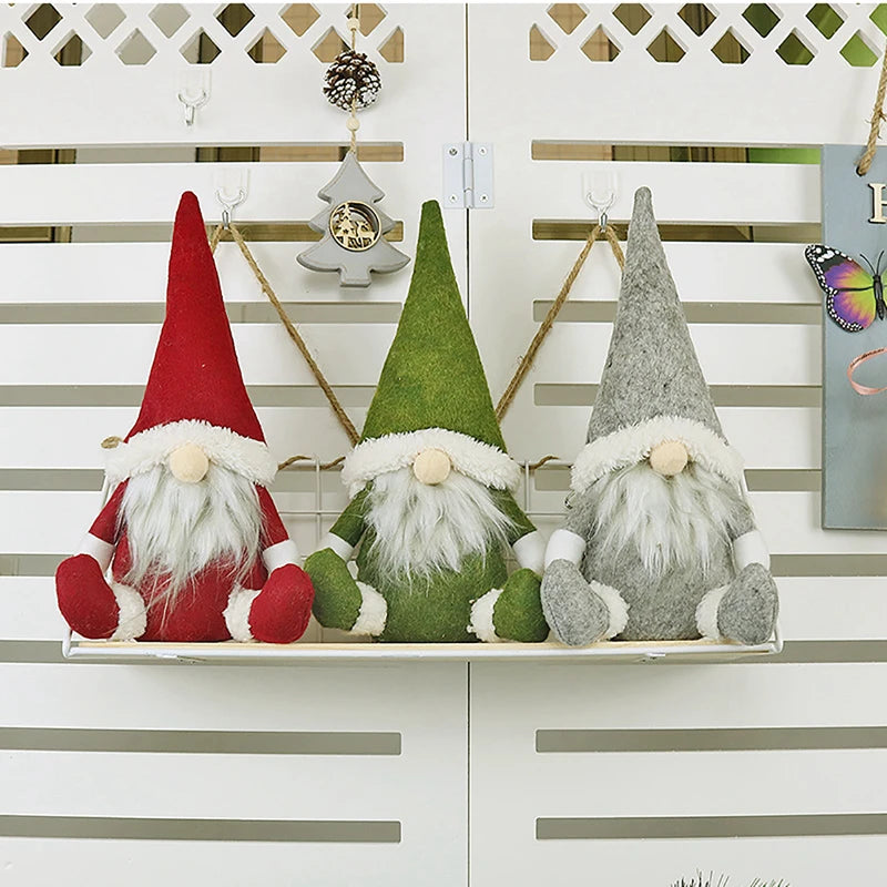 Christmas Gnomes Elf Doll Christmas Decorations 2024 Christmas Ornaments Home Decoration Xmas Gifts Navidad Natal New Year 2025
