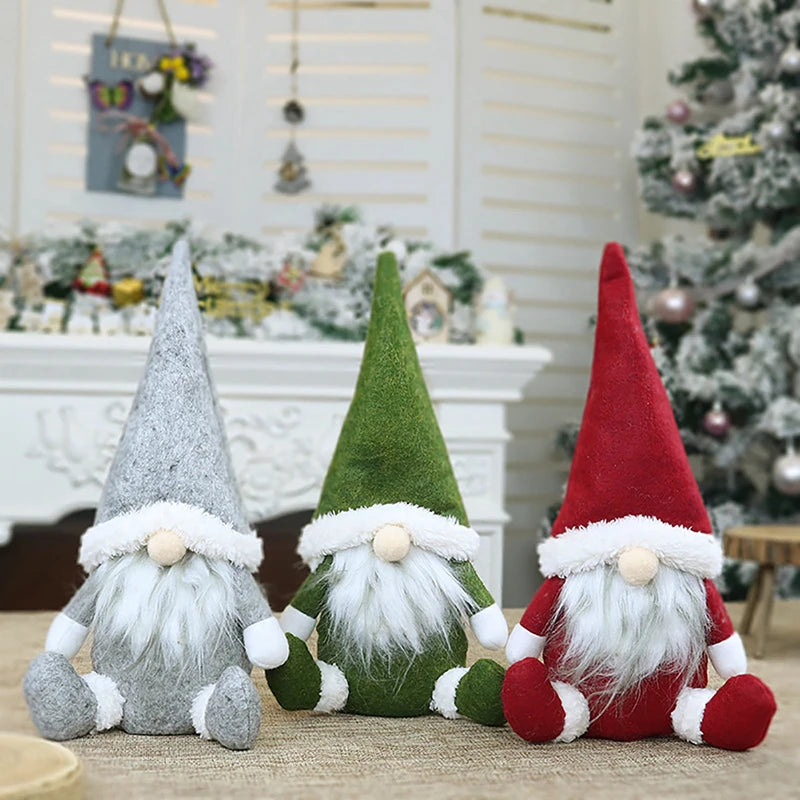Christmas Gnomes Elf Doll Christmas Decorations 2024 Christmas Ornaments Home Decoration Xmas Gifts Navidad Natal New Year 2025