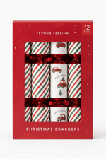 Festive Feeling Christmas Crackers – 12 Pack