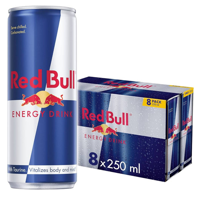 Red Bull Energy Drink – 8 Pack (250ml Each)
