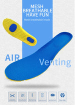 Memory Foam Insoles For Shoes Sole Mesh Deodorant Breathable Cushion Running Insoles For Feet Man Women Orthopedic Insoles