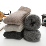 Super Warm Funny Happy Male Men Thicker Solid Socks Merino Wool Rabbit Socks Snow Winter Socks calceta hombre skarpety meskie