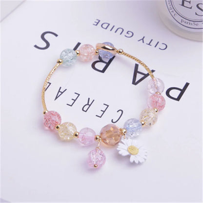 Makersland Cute Popcorn beads Bracelet Friendship Glass Bracelets For Girls Star Moon Cloud Flower Jewelry Accessories Wholesale