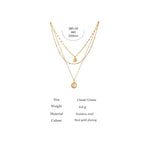 Yhpup Bohemian Round Pendant Stainless Steel Necklace Chain Exquisite Metal Texture Collar Women Necklace бижутерия Office Gift