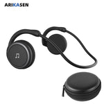 A6 Small Bluetooth Headphones Wrap Around Head Comfortable Wireless Headphones Foldable Bluetooth Headsets with Microphone Purse
