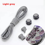 1 Pair 22 Colors Elastic Shoelaces Round Locking No Tie Shoe Laces Kids Adult Quick Lazy Laces Rubber Sneakers Shoelace T1