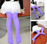 Girls Ballet Dance Pantyhose Children A Thin Section Fashion Velvet Tights Baby Solid Black White Stockings For 0-15Y Kids CN