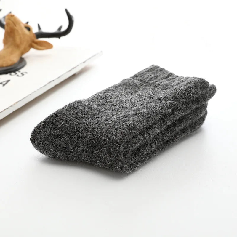 Super Warm Funny Happy Male Men Thicker Solid Socks Merino Wool Rabbit Socks Snow Winter Socks calceta hombre skarpety meskie