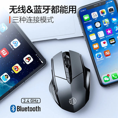 Bluetooth Compatible Mouse Rechargeable 2.4G INPHIC PM6 Wireless Mouse Office Mute Support PC Laptop Tablet Smartphone Universal