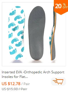 Plantar Fasciitis Orthopedic Sport Insole Men Women Sneaker Flat Feet High Arch Support Orthotic Insoles Plantillas Insert Sole