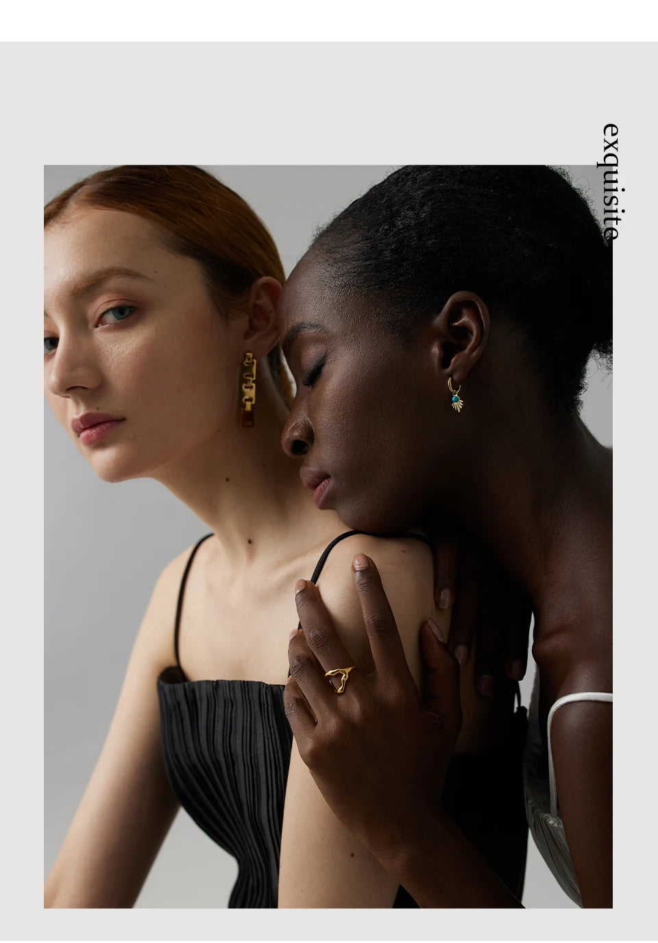 Yhpup 316L Stainless Steel Ring New Design Metalic 18 K PVD Plated Jewelry Trendy Opening Ring бижутерия для женщин Gift