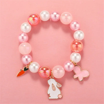 Makersland Cute Popcorn beads Bracelet Friendship Glass Bracelets For Girls Star Moon Cloud Flower Jewelry Accessories Wholesale