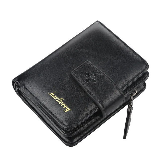 New Business Men Wallets Zipper Card Holder High Quality Male Purse New PU Leather Vintage Coin Holder Men Wallets