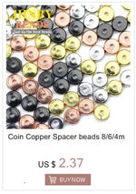 JHNBY Gold Plated Metal beads 2/3/4/5/6/8MM Round Iron Spacer Loose Beads For Jewelry Bracelets Necklace Making DIY Accessories