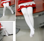 Girls Ballet Dance Pantyhose Children A Thin Section Fashion Velvet Tights Baby Solid Black White Stockings For 0-15Y Kids CN