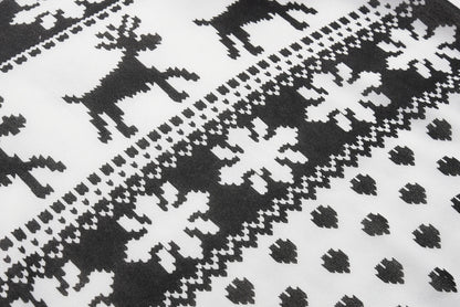 2023 Autumn/winter New European and American Foreign Trade Hoodie Cartoon Deer Print Christmas Round Neck Long Sleeved Hoodie