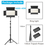 Nagnahz U800 LED Photo Studio Light for Tiktok Youbute Game Live Video Lighting Portable Video Recording Photography Panel Lamp