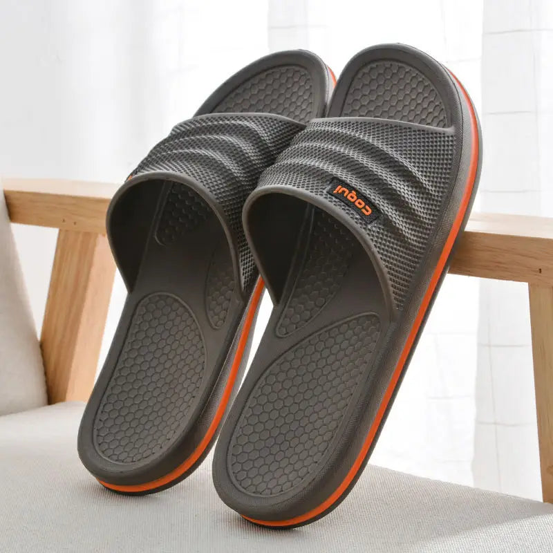 Men Slipper for Home Beach Slippers Women Non-slip Bath Female Slippers Outdoors Man 2024 Summer Shoes Unisex Indoor Slippers